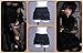 HaoLin Steampunk Retro Victorian Punk Cincher Lace up Long Ruffle Mini Skirt Black
