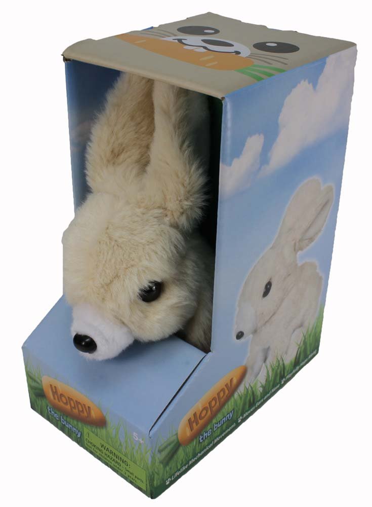 Electronic Hopping Bunny Toy Kids Robotics Plush Mechanical Fun Play