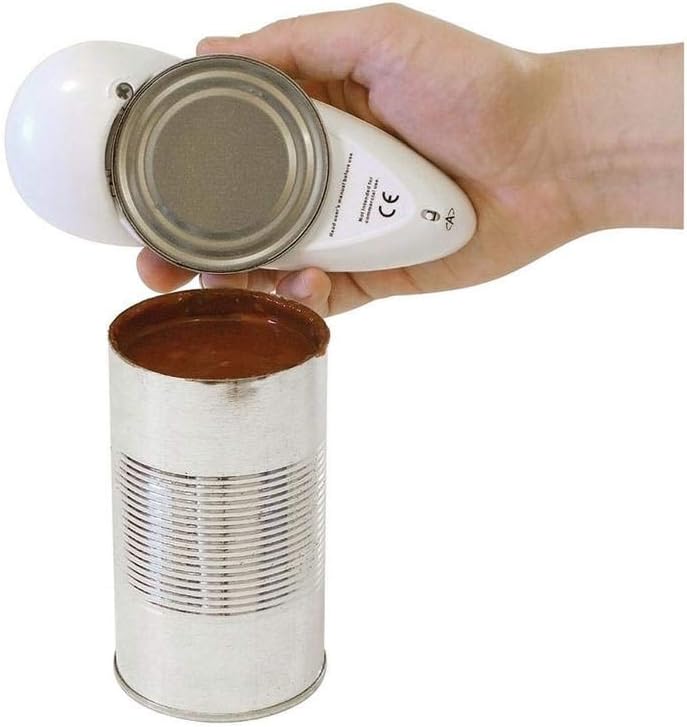 One-Touch Electric Can Opener Automatic Can Opener, White - Image 4