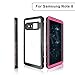 EFFUN Samsung Galaxy Note 8 Waterproof Case, IP68 Certified Waterproof Underwater Cover Dust/Snow/Shock Proof Case with Phone Stand, PH Test Paper and Floating for Strap for Galaxy Note 8 Pink