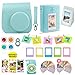 Fujifilm Instax Mini 9 or Mini 8 Instant Camera Accessories Bundle 11 Piece Gift Set Kit Includes BLUE Case with Strap, Albums, Filters, Selfie lens, Hanging + Creative Frames, 60 stickers & More