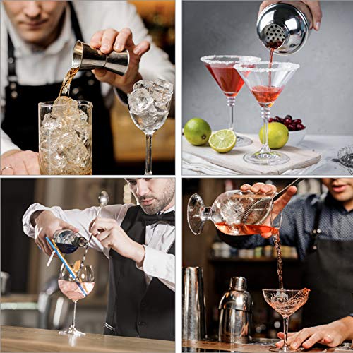 Cocktail Set Edelstahl Cocktail Shaker Set Cocktail Mixer Geschenk Set 5 Teiliges Barkeeper Set Cobbler Shaker Cocktail… – Bild 6