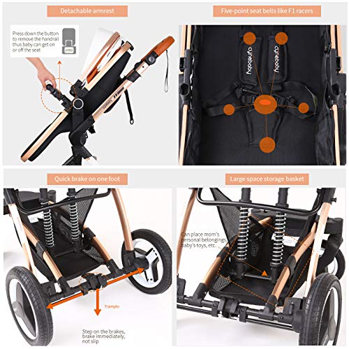 6 Stroller+Carriage+Strollers+Bassinet+Pushchair