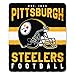 Northwest NFL Pittsburgh Steelers Unisex-Adult Fleece Throw Blanket, 50