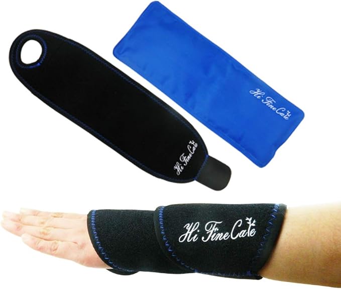 Wrist Ice Gel Pack WrapHot/Cold Hand Therapy for Injuries, Sprains, Muscle Pain