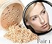 4Pc Full Size Kit (Fair Shade 1) with Mineral Foundation, Concealer, Finishing Powder & Kabuki Brush, Long-lasting Makeup Powder for All Skin Types with SPF 18, Free from Parabens & Other Irritants