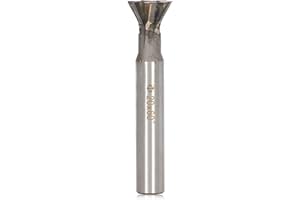 Dovetail Cutter Carbide 60 Degree 6 Flutes Slotting Milling Cutter Metalworking End Mill Straight Shank 20mm 0.8in