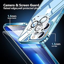 SPIDERCASE for iPhone 13 Pro Max Case, [Crystal