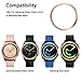 Sankel Compatible for Samsung Galaxy Watch 4 Classic 42mm Bezel,Gear Sport Bezel Cover,Adhesive Cover Anti Scratch Stainless Steel Protection Smart Watch Bezel for Galaxy Watch 42mm/Gear Sport