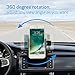 Car Mount Holder, Veckle CD Slot Car Mount Cell Phone Holder for Car Stable Universal Cradle Stand Car Phone Holder for Smartphone iPhone 7 6S 6 Plus Samsung Galaxy S8 S7 S6 Edge Note 5 4 GPS - Black