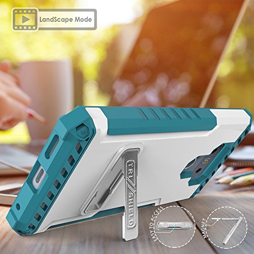 LG G6 Case, Trishield Durable Shockproof Rugged Full Body Protection Armor Phone Cover With Built in kickstand Card Slot Belt Clip Holster Screen Protector Lanyard Loop Parasailing