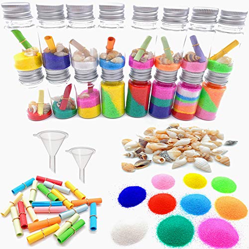 Guaishou DIY Sand Art and Crafts Kit Wishing Bottles Colorful Sands