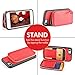 ZVE Wallet Case for iPhone SE 2022 5G for Apple iPhone 8iPhone 7, 4.7 inch, Zipper Wallet Case with Credit Card Holder Slot Handbag Purse Wrist Strap Protective Case for iPhone 8/7- Red