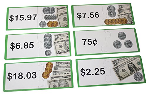 Money Puzzle - Currency Math Activity - Early Childhood Teacher Supply - Play Banking