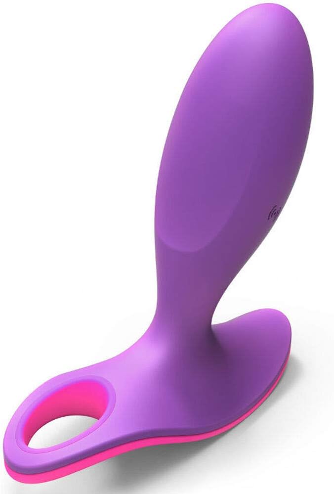 Picobong Surfer Premium-Grade Silicone Vibrating Butt Plug with Mobile App Control, 2.4 Ounce, Purple
