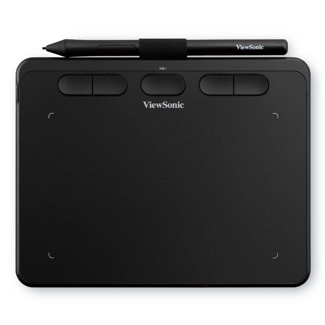 ViewSonic PF720 Graphics Drawing Tablet, 7 Inches, Portable Versatile for Students and Creators, 8,192 Pen Pressure and +-60 degree tilt, Compatible with Mac and Windows