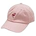 City Hunter C104 Flamingo Small Embroidery Cotton Baseball Cap 13 Colors (Pink)