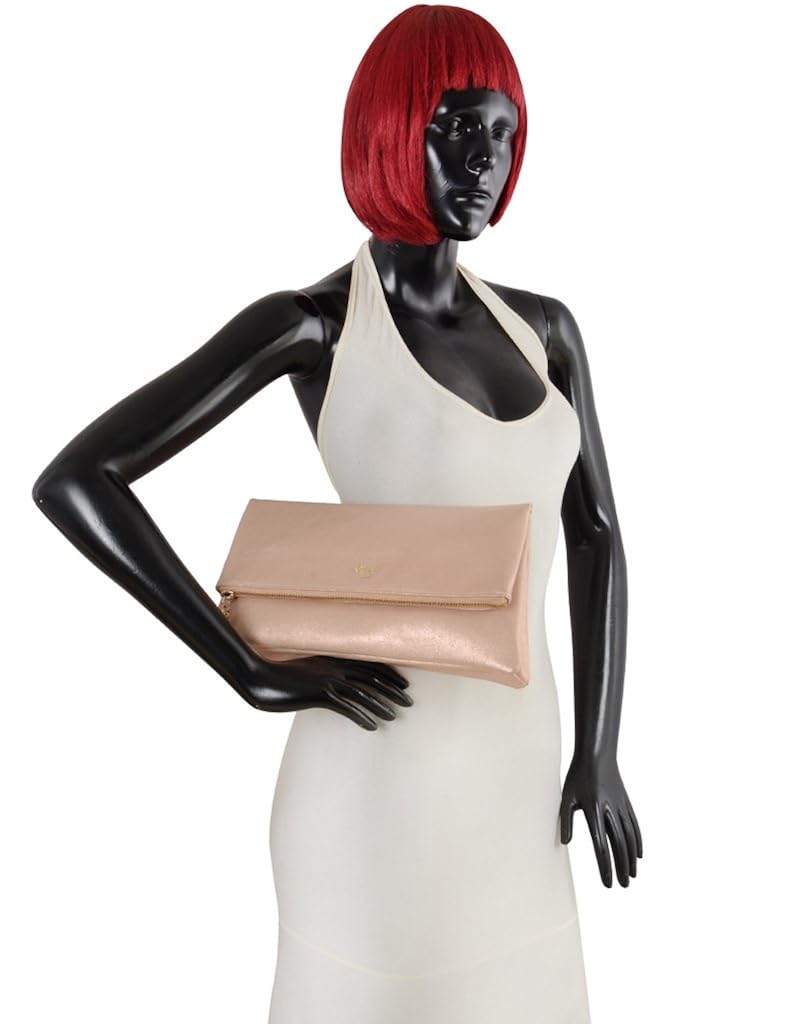 baggit women's clutch (rose) ()