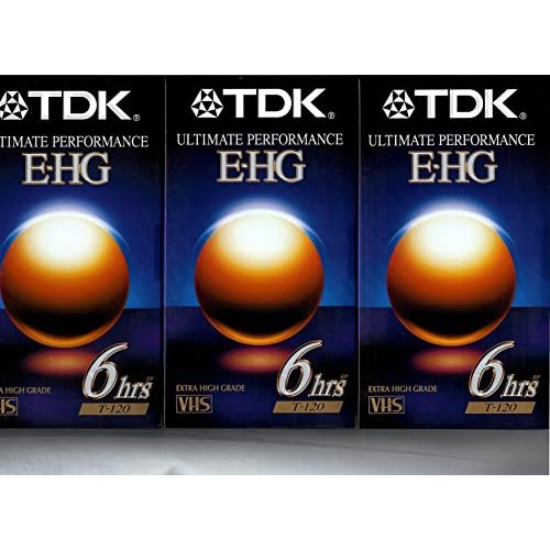 Tdk Ultimate Performance E Hg Extra High Grade Vhs T 120 Blank Video Tape Accessories Camera Photo Accessories Paisley Is