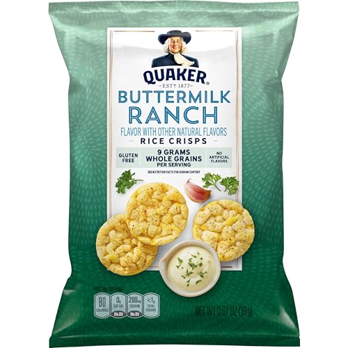 QUAKER RICE CRISPS, 4 FLAVOR SAVORY MIX, 15 COUNT