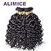ALIMICE HAIR Water Wave 3 bundles with closure Brazilian 100% Human hair Weave bundles with 4x4 Closure Remy Hair extensions Can be dyed (10 10 10+10)