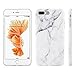 Insten [Marble Design] Ultra Slim Case, Lightwight Anti Slip Soft TPU Rubber Candy Skin Gel Silicone, Protective Phone Case Cover Compatible with iPhone 8 Plus/7 Plus(5.5