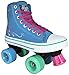 Roller Skates for Girls | HYPE Pixie Kid’s Quad Roller Skates with High Top Shoe Style for Indoor / Outdoor Skating | Durable, Easy to Skate, Made for Kids (Blue, Pink)