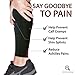 Rymora Calf Compression Sleeves Men Women Shin Splints Running (Pair Black) (M)