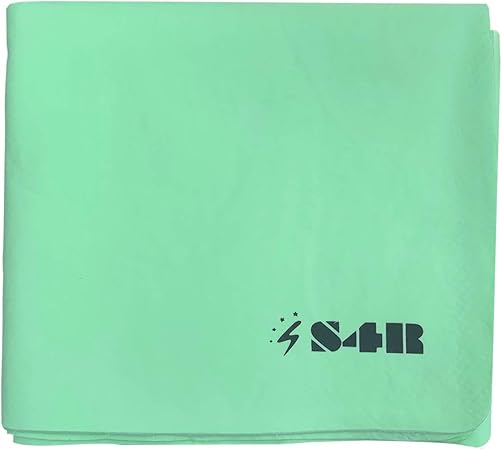 Amazon S4r エスフォーアール セームタオル 水泳 セイム タオル 大判 大 43cm 32cm 横長 背中が拭ける 高吸水 スイム タオル 洗車 旅行 スポーツ 暑さ対策 緑 小サイズ S4r エスフォーアール スポーツタオル