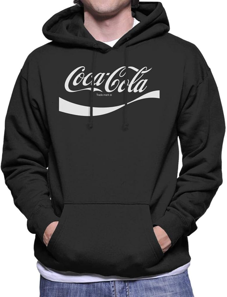 Coca Cola 1941 Swoosh Logo Men's Hooded Sweatshirt: Amazon.co.uk: Clothing