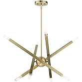 Livex Lighting, 46985-01, Monaco, Chandelier, Antique Brass