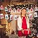 Blulu Christmas Calendar Advent Calendar 24 Days Christmas Countdown Calendar Hanging Felt Gift Bags for Christmas Party Home Decoration