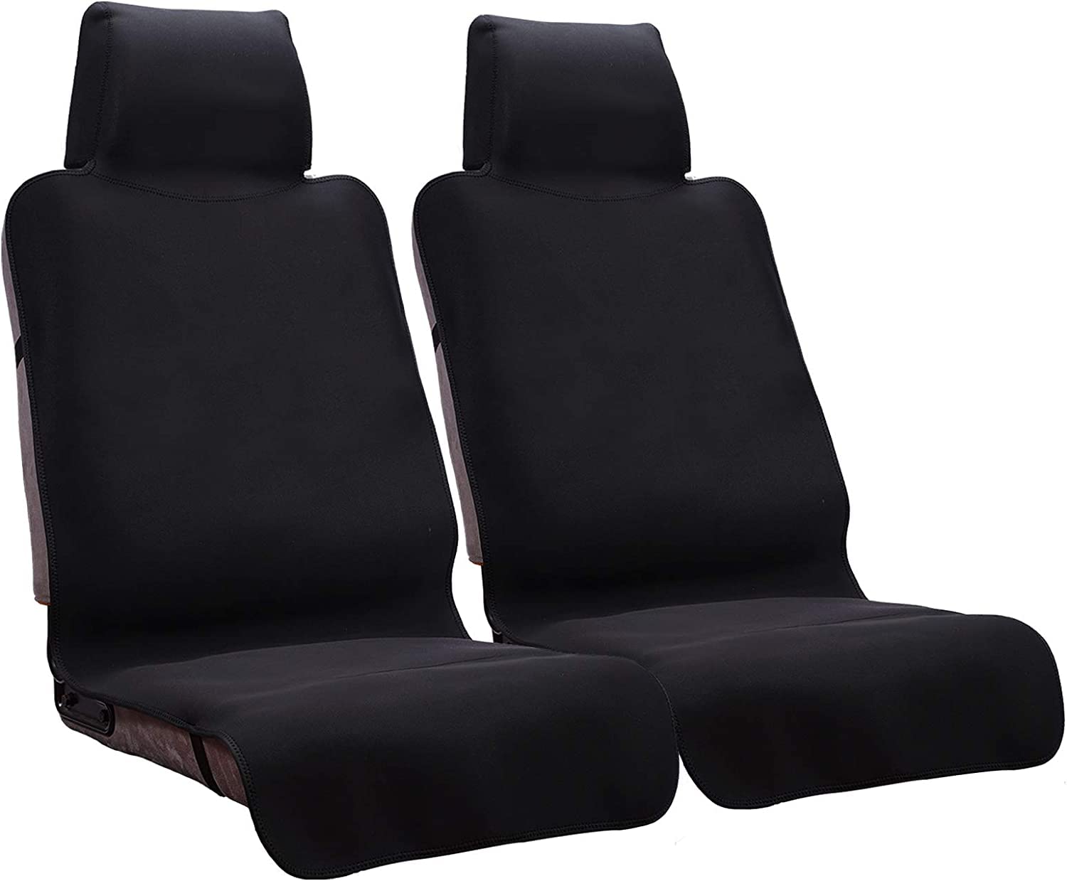 Photo 1 of DREAMANIA Waterproof Seat Cover, 2pcs Upgraded Sweat Carseat Protector, Perfect for Universal Anti-Slip Car Truck SUV Seat, Ideal for Surfing Yoga Gym Workout, Black