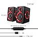 Computer Speakers for Desktop/Laptop/Mac, USB Powered PC Speaker, 2.0 Channel Stereo Multimedia Speaker for TV, Notebook, Built-in Diaphragm,3w3w Horn and in-Line Volume Control TOMOT FT-165
