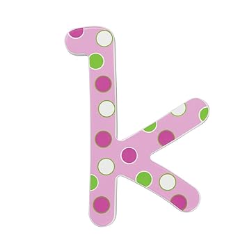 Amazon Com Kidkraft Sweet Pattern Letter K Wall Decor Home Kitchen