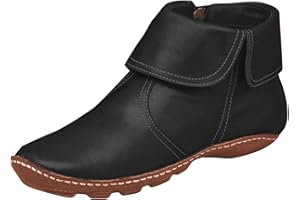 AODONG Cowboy Boots for Women Round Toe Hiking Cowgirl Boots Vintage Ankle Boots Slip On Work Combat Boots