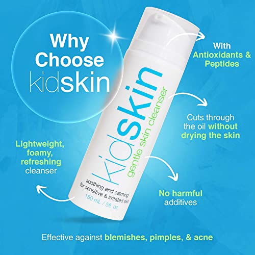 Kidskin Gentle Skin Cleanser, Facial Cleanser for Dry Skin and Other Skin Types, Hydrating