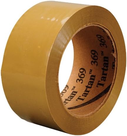 Tartan Box Sealing Tape 369 Tan, 48 mm x 100 m, Conveniently Packaged (Pack of 6)