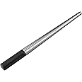 SE 13-Inch Polished Steel Ring Mandrel - Marked 1 to 16 US Sizes, Ungrooved, with Knurled Handle for Jewelry Making and Sizing - JT-SP2