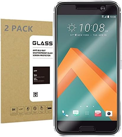 For HTC 10 Tempered Glass Screen Protector [2Pack] ,Coatah 9H Hardness Bubble Free [Ultra-Clear] [Scratch Proof] [Case Friendly] Screen Protector for HTC 10