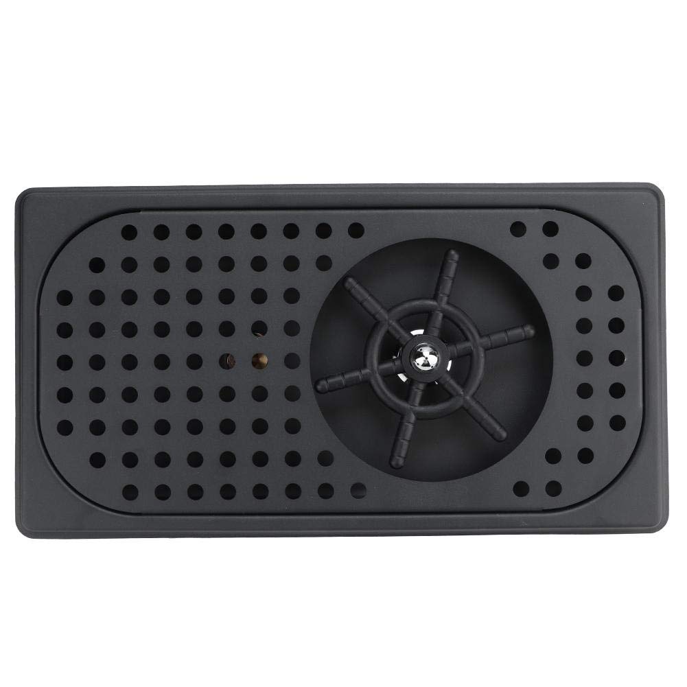 Commercial Glass Cleaning Rinser, Durable and Sturdy Stainless Steel Automatic Cup Washer Rust-Proof Faucet Glass Rinser, with G1/2In Male Thread, for Kitchen Sink, Home, Bar, Coffee, Matte Black