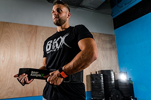Bear KompleX Weight Lifting Belt for Men & Women - 6" Adjustable, Comfortable & Low Profile Heavy Duty Belt for Powerlifting, Cross Training, Squats & Deadlifts