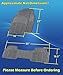 Zento Deals 4-Piece Gray Universal Fit Trimmable Premium Quality Full Rubber-All Weather Heavy Duty Vehicle Floor Mats