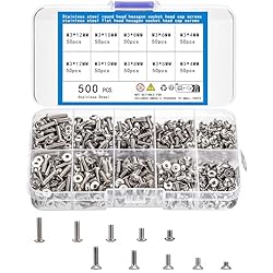 KOXXIAMOQ 500pcs Metric Machine Screw Assortment