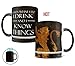 Tyrion Inspired - I Drink and I Know Things - One 11 oz Morphing Mugs Color Changing Heat Sensitive Ceramic Mug – Image Revealed When HOT Liquid Is Added!