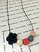 ANNA BARRI Designer, Chewable Black Flower Silicone Baby Teething Necklace for Moms / Nursing Necklace / Teething Relief and Gum Massage / Baby Shower Gift / Teether Toy / Teething Baby