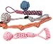 BK PRODUCTS LLC 8 Extra Large Dog Rope Toys for Large Breed Puppy and Medium to Large Dogs - Set of Nearly Indestructible Dog Toys for Tug of War, Fetch Play or Teething