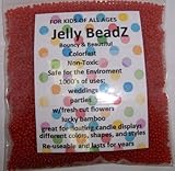 8oz -Almost 15,000 Jelly BeadZ® Water Bead Gel - RED- Heat Sealed Bag- Water Pearls Gel Beads- Wedding & Event Centerpieces
