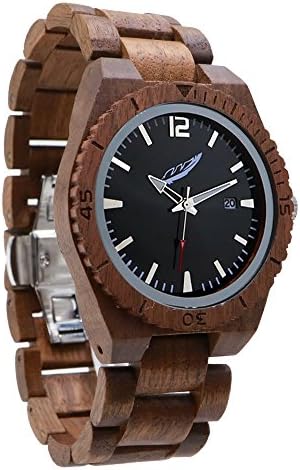 Handmade Personally Custom Engraved Wood Watch For Men with Japanese Movement, Eco friendly Wood Wrist Watch With Stainless Steel Clasp. Gifts For Groomsmen, Boyfriend, and Father.
