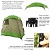 Quictent 2-Room Pop Up Automatic Rod Bracket Shower Tent Green Brown